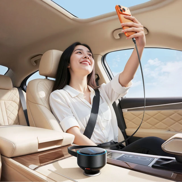 Зарядка автомобільна Orico FC-60-2C 60W USB-C 65 cm Black (6942886200362)