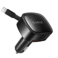 Зарядка автомобільна Orico FC-66-1A2C 66W з вбудованим кабелем USB-C (6942886200379)