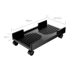 Підставка для комп'ютера Orico CPB3 на коліщатках навантаження 20 kg Black (6942886205350)