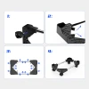 Підставка для комп'ютера Orico CPB4 регульована на коліщатках Black (6942886205367)