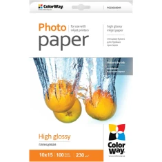 Папір фотографічний ColorWay 10x15 230 г/м² High Glossy (6942941817177)