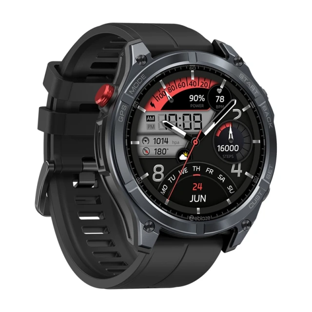 Смарт-годинник ZEBLAZE Stratos 4 Black