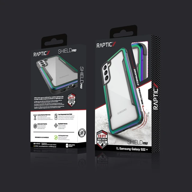 Чохол Raptic X-Doria Shield Pro для Samsung Galaxy S22 Plus 5G Iridescent Antimicrobial (463133)