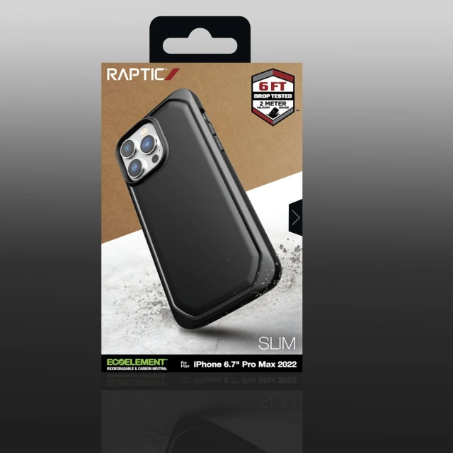 Чохол Raptic X-Doria Slim Case для iPhone 14 Pro Max Black (6950941493192)