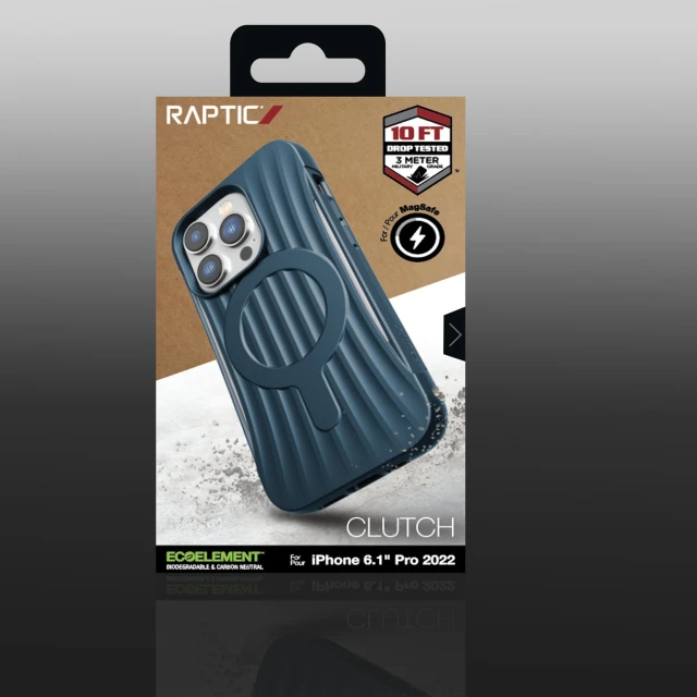Чохол Raptic X-Doria Clutch Built Case для iPhone 14 Pro Blue with MagSafe (6950941493253)