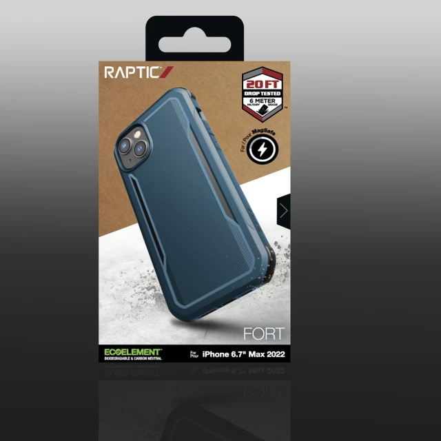 Чохол Raptic X-Doria Fort Case для iPhone 14 | 13 Blue with MagSafe (6950941493581)