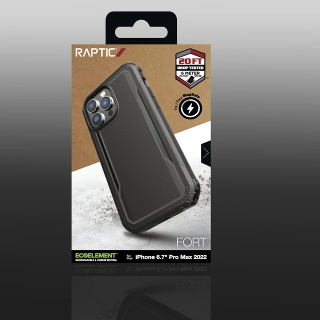 Чохол Raptic X-Doria Fort Case для iPhone 14 Pro Max Black with MagSafe (6950941493666)