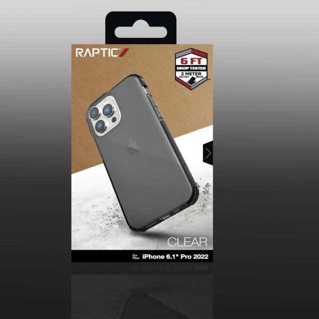 Чохол Raptic X-Doria Clear Case для iPhone 14 Pro Grey (6950941495578)