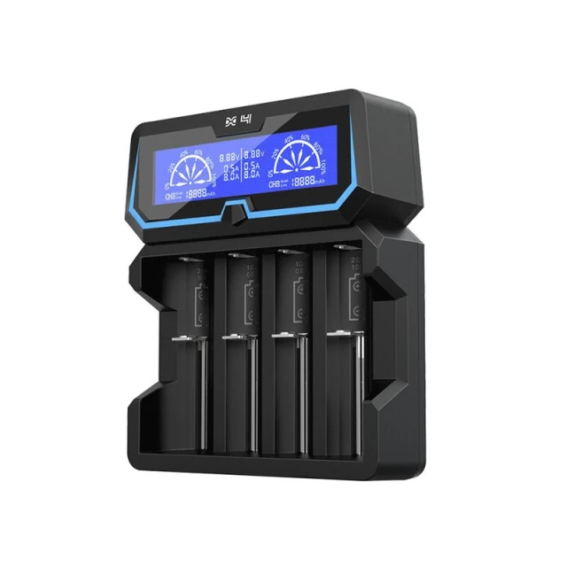 Зарядний пристрій для акумуляторів XTAR X4 Li-Ion 18650/20700/21700 (6952918351412)