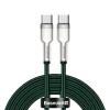 Кабель Baseus Cafule Metal USB-C to USB-C 2m Green (CATJK-D06)
