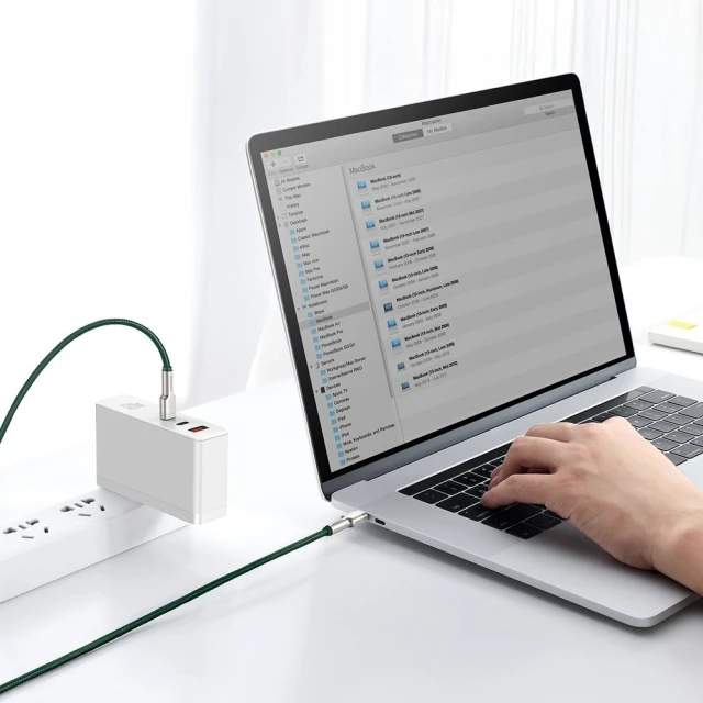 Кабель Baseus Cafule Metal USB-C to USB-C 2m Green (CATJK-D06)