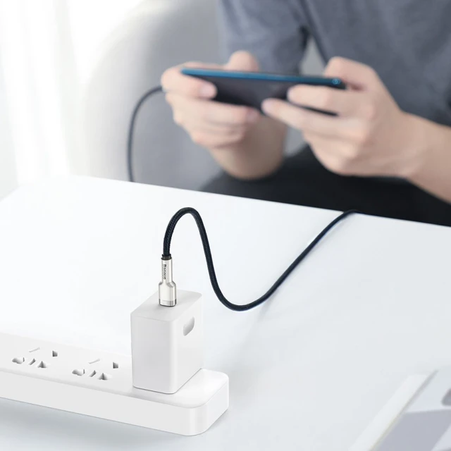 Кабель Baseus Cafule Metal USB-C to USB-C 2m Green (CATJK-D06)