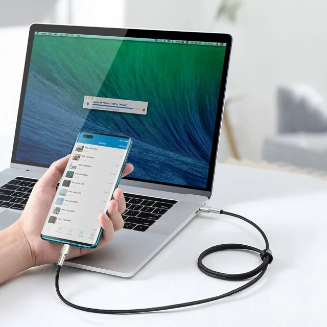 Кабель Baseus Cafule Metal USB-C to USB-C 2m Green (CATJK-D06)