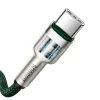 Кабель Baseus Cafule Metal USB-C to USB-C 2m Green (CATJK-D06)