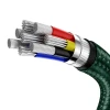 Кабель Baseus Cafule Metal USB-C to USB-C 2m Green (CATJK-D06)