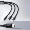 Кабель Baseus Rapid 3-in-1 USB-C to USB-C/Lightning/Micro-USB 1.5m Green (CAMLT-SC06)