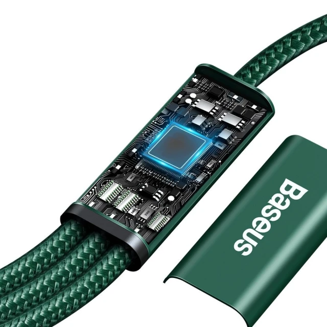 Кабель Baseus Rapid 3-in-1 USB-C to USB-C/Lightning/Micro-USB 1.5m Green (CAMLT-SC06)