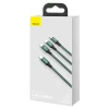 Кабель Baseus Rapid 3-in-1 USB-C to USB-C/Lightning/Micro-USB 1.5m Green (CAMLT-SC06)