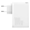 Мережевий зарядний пристрій Baseus GaN2 Pro 100W 2xUSB-C | 2xUSB-A White (CCGAN2P-L02)