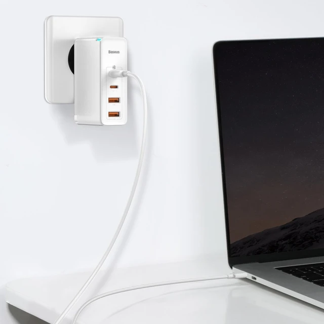 Мережевий зарядний пристрій Baseus GaN2 Pro 100W 2xUSB-C | 2xUSB-A White (CCGAN2P-L02)