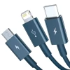 Кабель Baseus Superior 3-in-1 USB-A to USB-C/Lightning/Micro-USB 1.5m Blue (CAMLTYS-03)