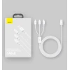 Кабель Baseus Superior 3-in-1 USB-A to USB-C/Lightning/Micro-USB 1.5m Blue (CAMLTYS-03)