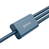 Кабель Baseus Superior 3-in-1 USB-A to USB-C/Lightning/Micro-USB 1.5m Blue (CAMLTYS-03)
