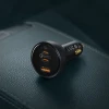 Автомобильное зарядное устройство Qualcomm Quick Charge 160W USB-A/2xUSB-C with USB-C to USB-C Cable Grey (TZCCZM-0G)