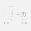 Автомобильное зарядное устройство Qualcomm Quick Charge 160W USB-A/2xUSB-C with USB-C to USB-C Cable Grey (TZCCZM-0G)