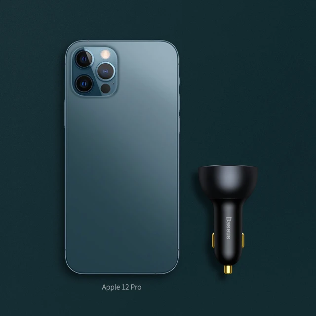 Автомобильное зарядное устройство Qualcomm Quick Charge 160W USB-A/2xUSB-C with USB-C to USB-C Cable Grey (TZCCZM-0G)