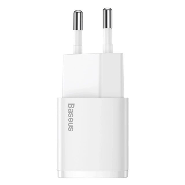 Мережевий зарядний пристрій Baseus Cube 20W PD USB-C White (6953156207165)
