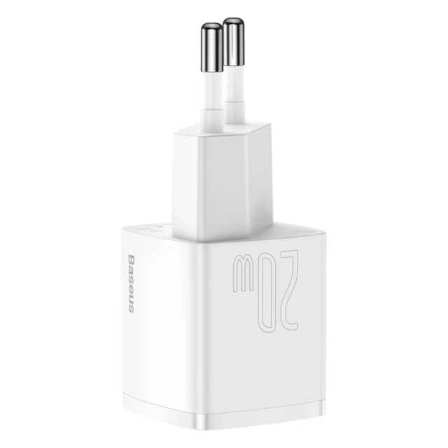 Мережевий зарядний пристрій Baseus Cube 20W PD USB-C White (6953156207165)