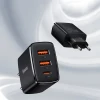 Сетевое зарядное устройство Baseus Compact QC 30W USB-C | 2xUSB-A White (CCXJ-E02)