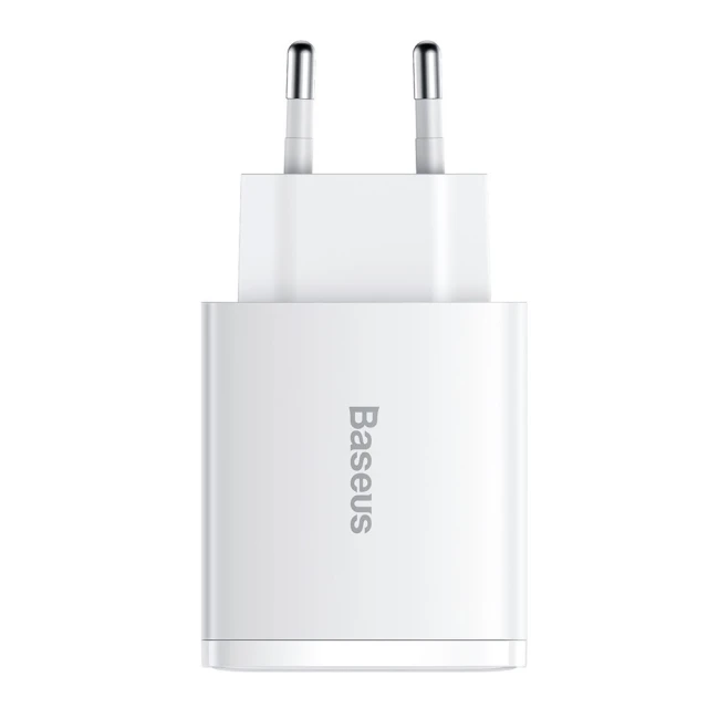 Сетевое зарядное устройство Baseus Compact QC 30W USB-C | 2xUSB-A White (CCXJ-E02)