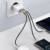 Сетевое зарядное устройство Baseus Compact QC 30W USB-C | 2xUSB-A White (CCXJ-E02)