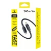 Кабель Baseus PicoGo Fast Charging 240W USB-C до USB-C 1m Black (6953156210967)