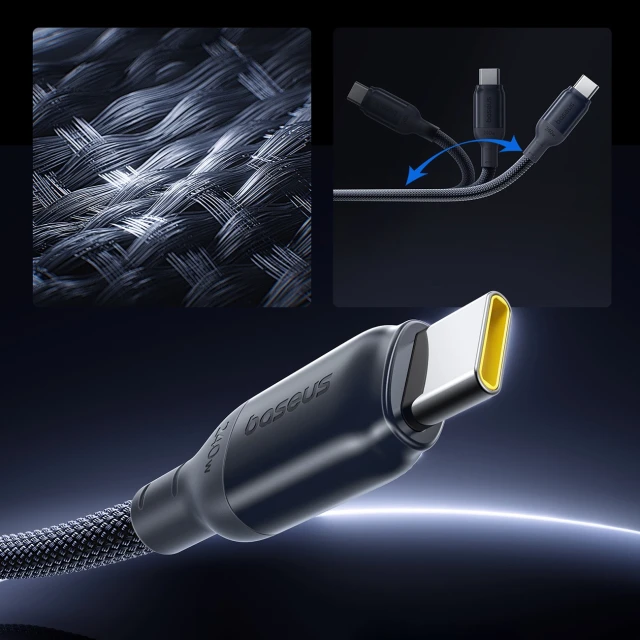 Кабель Baseus PicoGo 240W USB-C - USB-C 2m Black (6953156210974)