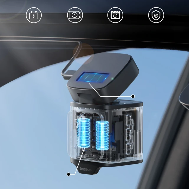 Відеореєстратор Baseus PrimeTrip VD1 Pro 4K із задньою камерою 1080p Black