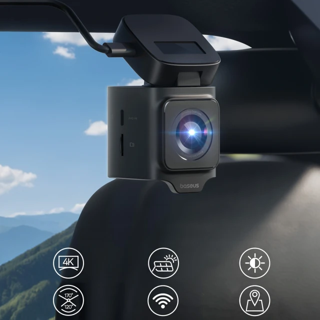 Відеореєстратор Baseus PrimeTrip VD1 Pro 4K із задньою камерою 1080p Black