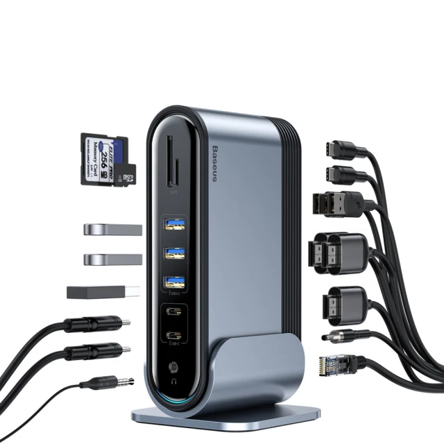 USB-хаб Baseus Multifunctional Working Station Three-Screen (CAHUB-DG0G)