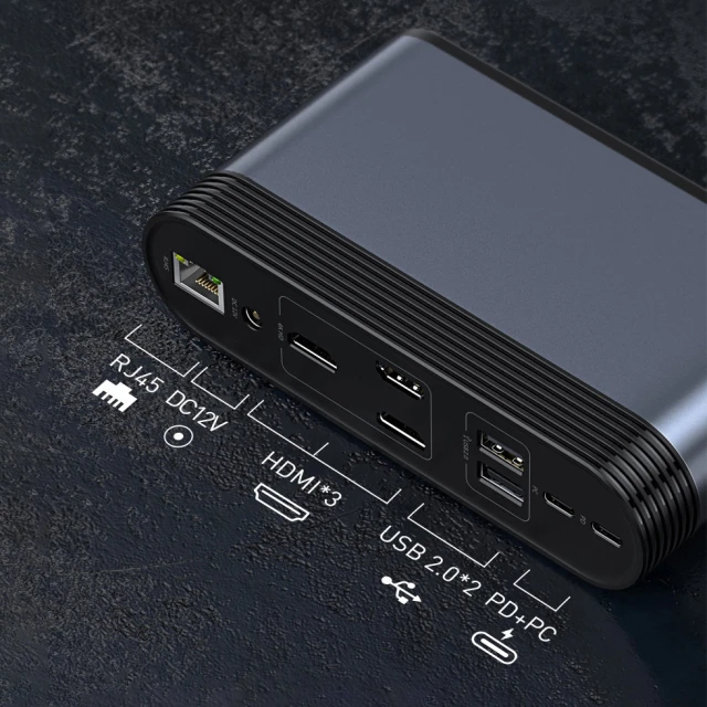 USB-хаб Baseus Multifunctional Working Station Three-Screen (CAHUB-DG0G)