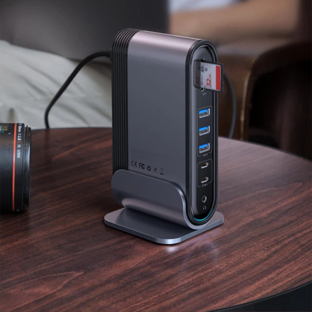 USB-хаб Baseus Multifunctional Working Station Three-Screen (CAHUB-DG0G)