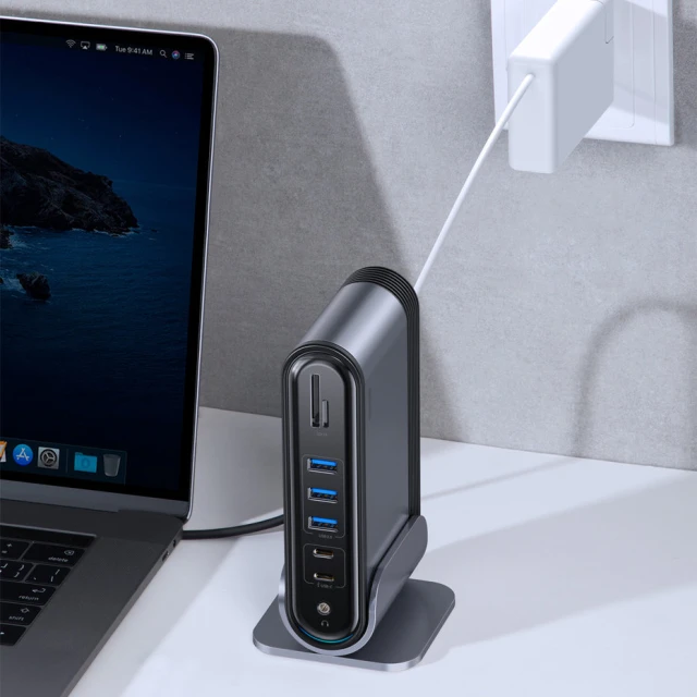 USB-хаб Baseus Multifunctional Working Station Three-Screen (CAHUB-DG0G)