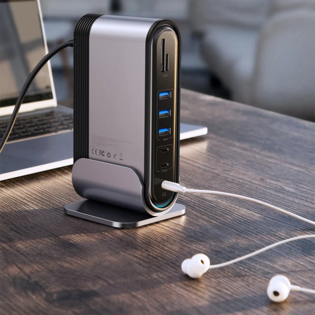 USB-хаб Baseus Multifunctional Working Station Three-Screen (CAHUB-DG0G)