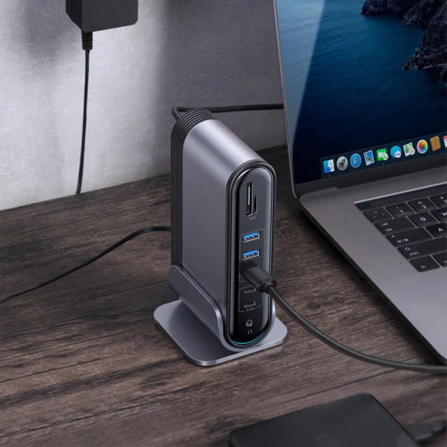 USB-хаб Baseus Multifunctional Working Station Three-Screen (CAHUB-DG0G)