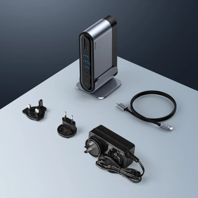 USB-хаб Baseus Multifunctional Working Station Three-Screen (CAHUB-DG0G)