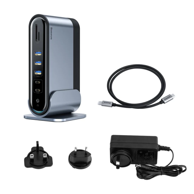 USB-хаб Baseus Multifunctional Working Station Three-Screen (CAHUB-DG0G)