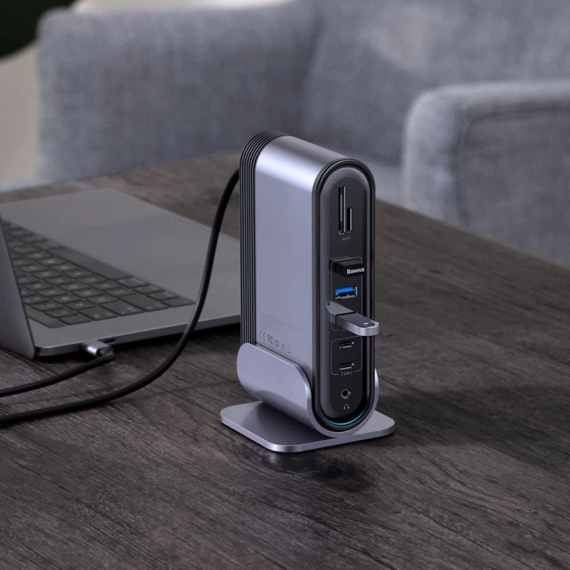USB-хаб Baseus Multifunctional Working Station Three-Screen (CAHUB-DG0G)