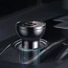 Автомобільний зарядний пристрій Baseus Digital Display 24W 2xUSB-A with USB-A to USB-C/Lightning/Micro-USB Cable Black (TZCCBX-0G)