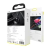 Автомобільний зарядний пристрій Baseus Digital Display 24W 2xUSB-A with USB-A to USB-C/Lightning/Micro-USB Cable Black (TZCCBX-0G)